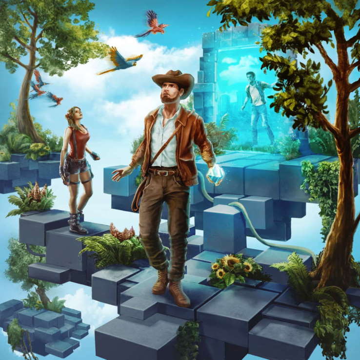 giant ring puzzle in floating jungle
