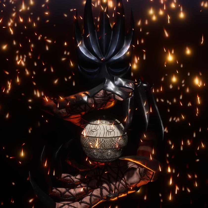 evil wizard casting spell